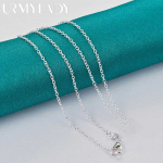 925 Sterling h&otilde;bedane s&uuml;dameraamiga liblikas 16-30 tolli ripatsiga kaelakee naistele pulmapeo moeehted O-Chain-40cm