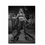 Must-valge Seksikas Fitness T&uuml;druku Seinakunst Print L&otilde;uend Maalimine Plakatid Elutoa J&otilde;usaali Seinapildid Magamistoa kaunistus 40X50cm Unframed