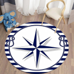 Merenduslik &uuml;mmargune vaip elutuba magamistuba laste vaibad pehme k&ouml;&ouml;giosa vaip libisemiskindel flanellvaip p&otilde;randamatt pikniku telkimine 60cm