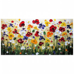 Abstraktsed lilled maalid l&otilde;uendile Seinakunsti plakatid ja v&auml;ljatr&uuml;kid Seinapildid elutoa jaoks magamistoa P&otilde;hjamaade kunsti sisekujundus 20x40cm