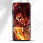 &Uuml;mbris Poco X3 NFC M3 Pro M3 F3 F1 Capa jaoks Mi Note 10 Pro Caso jaoks Xiaomi CC9 Pro A3 A2 Anime Demon Slayer Tanjiro Kamado jaoks Mi Poco F3 GT