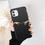 LUPWAY Retro Art Line Sculpture telefoni&uuml;mbris iPhone 11 Pro Max 12 Mini SE 2020 XR X XS Max 7 8 Plus matt abstraktne tagakaas iPhone 5 5s SE