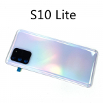 Samsung Galaxy S10 Lite G770F SM-G770F/DS tagumise aku luugi tagumise korpuse korpuse ja kaamera objektiiviga valge