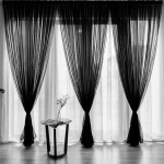 Euroopa-Ameerika stiilis mitmev&auml;rviline l&auml;bipaistev kardin Erkeri aknaklaas T&auml;isuksekardinad Drape Panel T&uuml;ll elutuppa W150xL270CM 1pcs