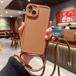 Rihma n&ouml;&ouml;ri kett kaelapael silikoonist &uuml;mbris Samsung S22 S23 S21 ultra S20 Fe A33 A53 A12 A22 A32 A52 A72/Redmi 9 9A 9T Candy Soft TPU tagakaas iphone 6 6s punane