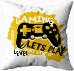 RZN Gamer M&auml;ngukontroller Joypad Joystick Padja kate Punane ruuduline Padjakatted 45x45cm Kodudiivanidele