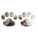 2PCS Auto Accessories Car Sticker Cool Design Paw 3D Animal Dog Cat Footprint Decal Car PVC sticker car 2pcs silver gray