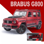 1:24 Scale Brabus G800 sulamist mudel Diecast autom&auml;nguasi, helivalgus auto Lovers Collection lastele s&uuml;nnip&auml;evakingitus metallist poistele m&auml;nguasjad 1/24-22x10x9.3cm punane