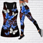 Rohelise &otilde;&otilde;nsa liblikasprintiga joogariietus naistele Mood Treening Retuusid Fitness Sport Vabaaja joogap&uuml;ksid XS