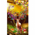 Loomade hirved suure suurusega 5D DIY teemantmaali komplektid T&auml;ielik teemantv&auml;rvimine elutuba Teemantmaal Ristpistes k&auml;sit&ouml;&ouml; Seinakaunistus 30x60CM