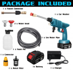 K&otilde;rgsurvepesuri pihustusp&uuml;stolid 600 W autopesumasin autopuhastusvahend 1/2 akuga Makita jaoks 1 x Battery