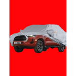 Auto v&auml;limine kate V&auml;liskaitse T&auml;ielikud autokatted lumekate p&auml;ikesevari Veekindel tolmukindel Toyota Hiluxile for Toyota Hilux gray