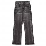 Meeste Y2K Baggy Teksad Must Hall Vintage Puuvillane Denim Laia s&auml;&auml;rega P&uuml;ksid P&uuml;ksid Triibulised Teksad Meestele Korea suvestiilis Steetwear XL must