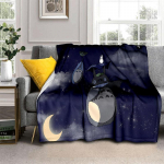 Minu naaber T-Totoro Anime multifilmi tekk, pehme tekk koju Magamistoa voodi diivan Pikniku reisikontori kattetekk lastele 130cm x 150cm