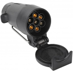 7 tihvtiga naissoost salvesti koht 7 krundiga sobiv kaitseklapiga kaitseklapp Caraver 7 krundi adapteri sobivust saab riputada - must 12x11x6cm