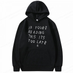 R&auml;ppar Drake Hoodie Meeste mood Suured kapuutsiga kampsunid Gooti stiilis pulloverid Poiste mantlid Naiste kampsunid meeste riided teismelistele L