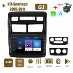 8-tolline Android-autoraadio KIA Sportage 2007-2011 jaoks koos nupunupuga auto multimeediumipleier GPS-navigatsioon WIFI 2Din stereo Carplay 2+32GB 1+32GB