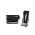 Volkswagen VW TOUAREG jaoks K&uuml;tus Piduri Jalatugi AT Pedaalid Plaat Gaasipedaal Piduriklotside kleebised 2PCS black