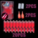 20 tk/ kastis mini kalap&uuml;&uuml;gi luminofoorlamp tulek&auml;rbsed ujukiga fluorestsentsvalgustiga &ouml;ised ujuvvardatuled 20pcs/set punane