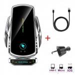 15w auto juhtmeta laadija iPhone 13 12 Samsung S20 Note10 infrapuna automaatse telefoni laadimishoidja jaoks universaalne magnetpeaga as picture h&otilde;be