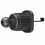 Auto &otilde;hutusava konksu hoidiku kronstein autotelefoni juhtmevaba laadija jaoks p&ouml;&ouml;rleva laadimise metallist konksuga laadimisalus 17mm Model 1 must