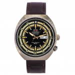 Orient Neo Classic sportlik pruun nahast rihm must numbrilauaga automaatne RA-AA0E06B19B 200M meeste k&auml;ekell must