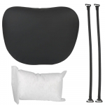 Tesla Model 3 Y pehme m&auml;luga kaelapadja peatoe nimmetugi jaoks Kvaliteetsest nahast autoistme kael must