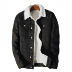 Meeste talvejope Denim sisefliisist paks talveteksadest jope Meeste lahtik&auml;iv sametjakk Meeste karusnahast parkad XXXXL must