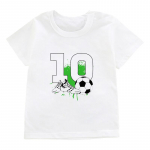 Palju &otilde;nne s&uuml;nnip&auml;evaks Football Crown 1&ndash;7-aastase tr&uuml;kiga laste T-s&auml;rk poistele 8-11 numbriga spordijalatsid Disain T-s&auml;rgid Lastele Naljakas kingitus Baby Top 7-8T(140cm)