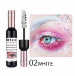 V&auml;rviline ripsmetu&scaron;&scaron; Natural Curl pikk ja paks veekindel ja higikindel pimestav ripsmetu&scaron;&scaron; kosmeetilise veinipudeli disain 02#WHITE