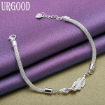 925 Sterling H&otilde;bedast Snake Chain K&auml;ev&otilde;ru Mood Kingitus Peoehted 20cm