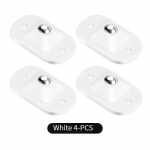 4 tk isekleepuv ratas Mini p&ouml;&ouml;rlevad rattad roostevabast terasest universaalne 360 ​​kraadi p&ouml;&ouml;rlev rihmaratas m&ouml;&ouml;bli teisaldamiseks valge