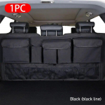 Auto pagasiruumi korraldaja 9 taskuga, suure mahutavusega hoiukoti tagaistme Oxfordi riidest tagaistme panipaik ja korrastamine autotarvikud must