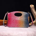 PU Nahast &Otilde;lakott Naiste K&auml;ekott Luksuslik Disainer V&auml;rvi&uuml;leminekuga Retro Crossbody Karbikott K&auml;ekott Rahakott Krokodillinahast Mustriga Totes