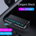 Helendav auto telefoninumbriplaat P&auml;ikeseenergia laadimine Ajutine parkimisnumbrikaart LED-valgustus Autoparkimispeatuskaart Autotarvikud Sisustus h&otilde;be