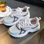 TUINANLE naiste kingad v&otilde;rkkangast hingavad unisexi platvormiga tossud, mitmev&auml;rvilised vabaaja meeste tennised 36 valge/roosa