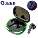 Juhtmeta Bluetooth-peakomplekt, v&auml;rviline hingamisvalgus, k&otilde;rva-k&otilde;rvaga spordi Bluetooth-peakomplekt must