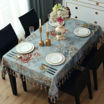 Luksuslikud tutid Jacquard s&ouml;&ouml;gilaudlina ristk&uuml;likukujuline ruudukujuline diivanilaua kate K&ouml;&ouml;k S&uuml;ndmuste sisustus Euroopa elutuba 60x60cm-Square