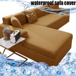 Stretch veekindel diivani kate Tolmukindlad &uuml;hev&auml;rvilised katted L-kujulised nurgadiivani kate Eraldi diivanikatted Lemmikloomas&otilde;bralik 3 seater 185-230cm kaamel