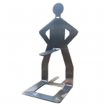 BBQ vorstirest Vastupidav roostevabast terasest grillkahvel Uudne naljakas grillihoidik l&otilde;kke telkimiseks h&otilde;be