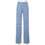 Naised laia s&auml;&auml;rega laia jalaga teksad Mom teksad Suure taskuga p&uuml;ksid Vintage p&uuml;ksid vabaaja t&auml;navar&otilde;ivad teksap&uuml;ksid XXL sinine