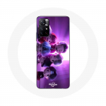 &Uuml;mbris Xiaomi Redmi Note 11s 5G BTS TinyTAN animatsiooniplakatile RM Jin Suga J-Hope Jimin V ja Jungkook Mic Dropile