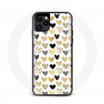 iPhone 13 pro max &uuml;mbris Black Gold Hearts