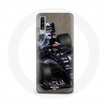 &Uuml;mbris Samsung Galaxy A70 Vormel 1 Yuki Tsunoda F1 Racing Driver Blue jaoks