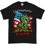 Queensryche Empire Tour Black Tee Unisex T-s&auml;rk S