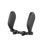 Car Neck Headrest Pillow Cushion Car Seat Memory Foam Pad Sleep Side Head Telescopic Support on Cervical Spine for Adults Child Athens black