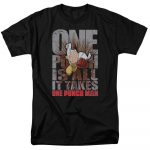 One Punch Man One Punch on k&otilde;ik, mida vajab Cartoon must Unisex T-s&auml;rk S