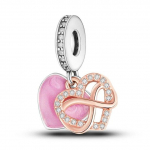 Helmed Ehted 925 Sterling Silver Infinity Love Mum Heart To Heart Rippuvad Charm Fit Original New K&auml;ev&otilde;ru H&otilde;bedast 925 Ehted valge