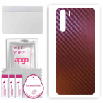 apgo skin sticker film foil vinyl for the BACK compatible with Oppo F15, scratch-resistant, easy to install - Carbon Chameleon CAKA5