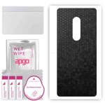 apgo Protective Skin Sticker for the back compatible with Blackview Max 1, Wrap Film, Foil, Vinyl - Pattern Black Honeycomb